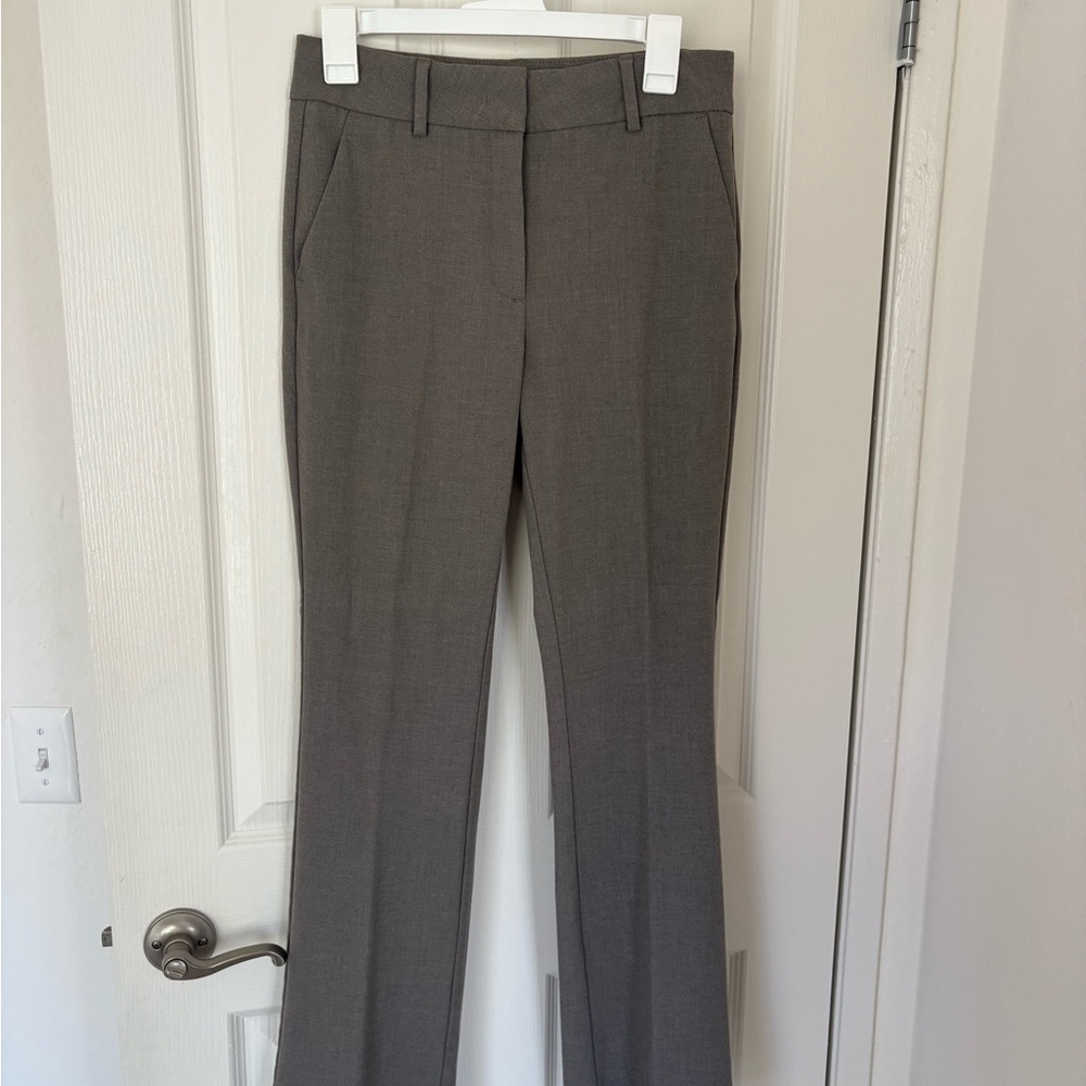 Elegant Women's Straight Leg Trousers in Taupe